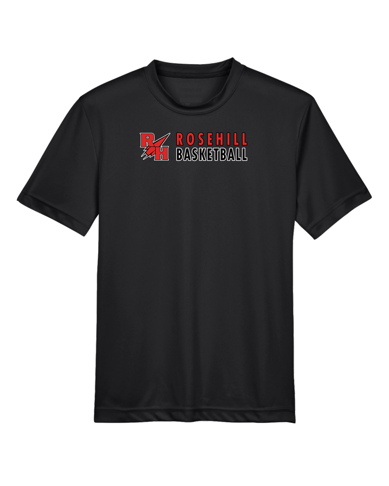 Rose Hill HS Basketball Basic - Youth Performance T-Shirt