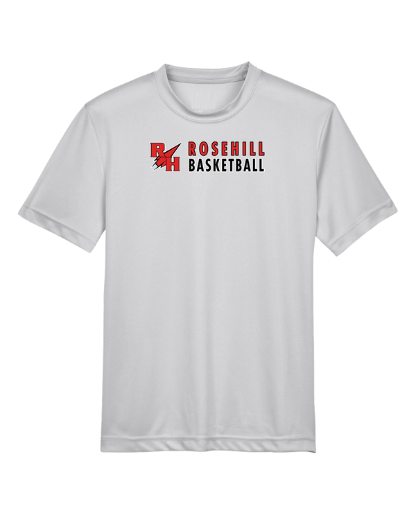 Rose Hill HS Basketball Basic - Youth Performance T-Shirt