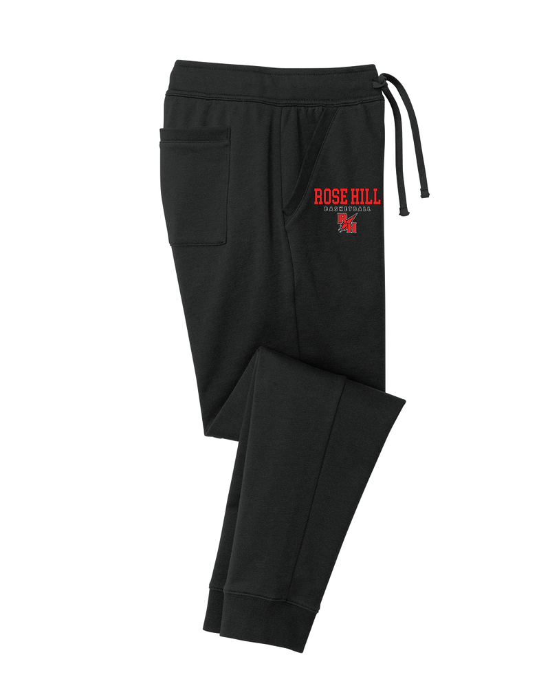 Rose Hill HS Basketball Block - Cotton Joggers