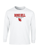 Rose Hill HS Basketball Block - Mens Cotton Long Sleeve