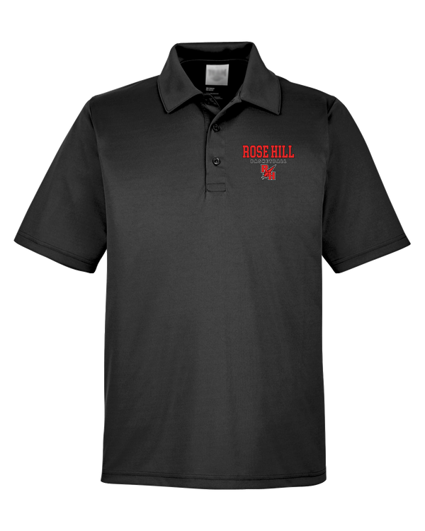 Rose Hill HS Basketball Block - Men's Polo