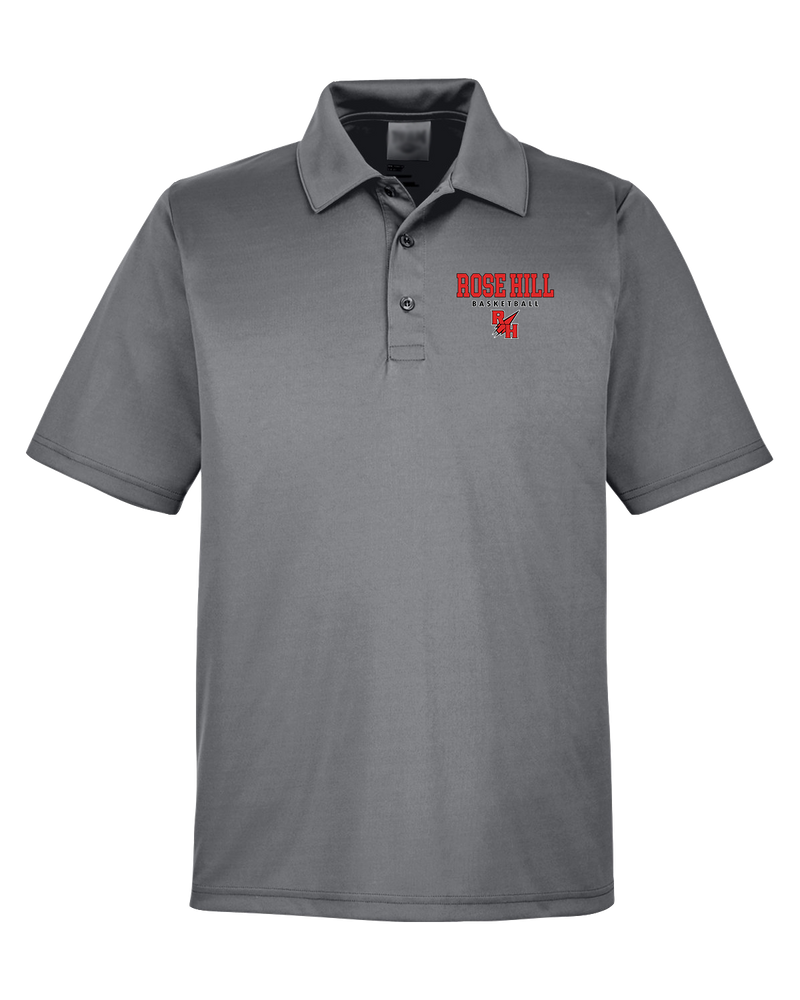 Rose Hill HS Basketball Block - Men's Polo