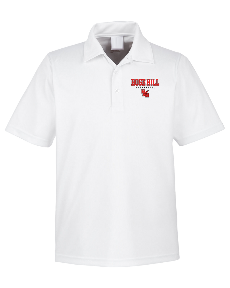 Rose Hill HS Basketball Block - Men's Polo