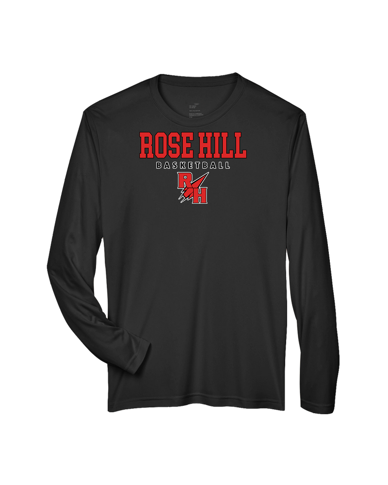 Rose Hill HS Basketball Block - Performance Long Sleeve