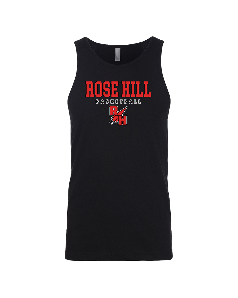 Rose Hill HS Basketball Block - Mens Tank Top