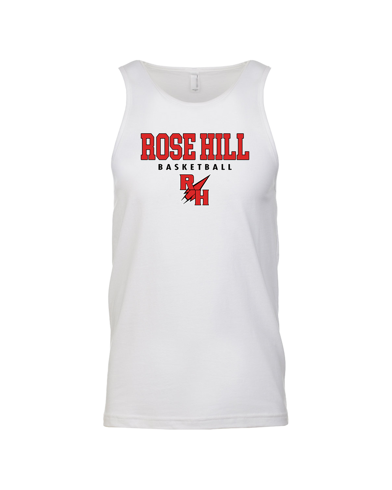 Rose Hill HS Basketball Block - Mens Tank Top