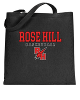 Rose Hill HS Basketball Block - Tote Bag