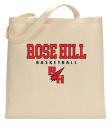 Rose Hill HS Basketball Block - Tote Bag