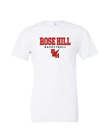 Rose Hill HS Basketball Block - Mens Tri Blend Shirt