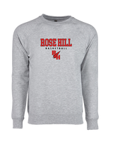 Rose Hill HS Basketball Block - Crewneck Sweatshirt