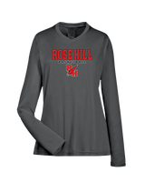 Rose Hill HS Basketball Block - Womens Performance Long Sleeve