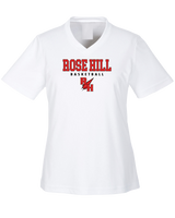 Rose Hill HS Basketball Block - Womens Performance Shirt