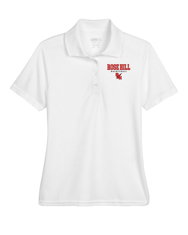 Rose Hill HS Basketball Block - Womens Polo