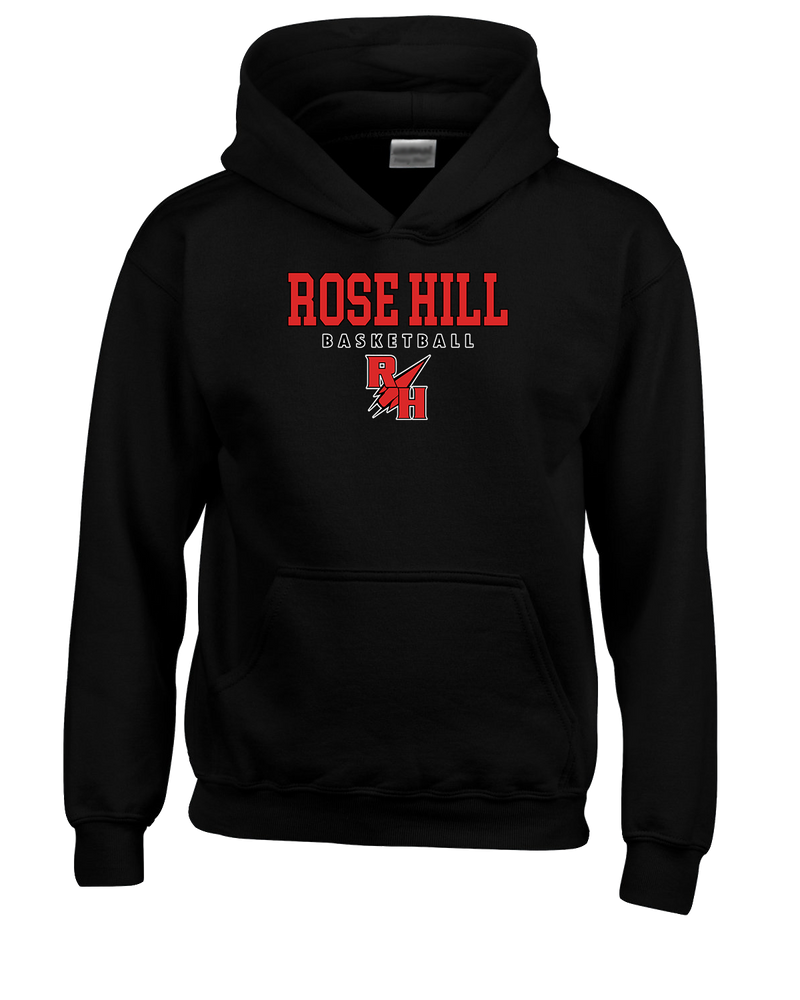 Rose Hill HS Basketball Block - Youth Hoodie