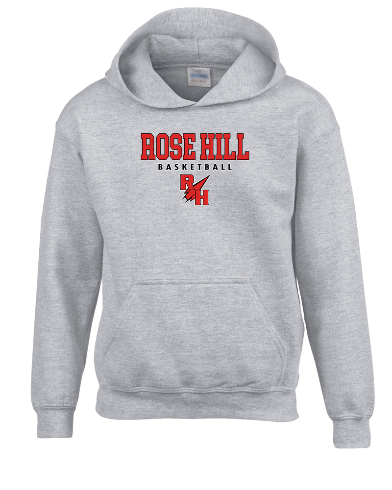 Rose Hill HS Basketball Block - Youth Hoodie