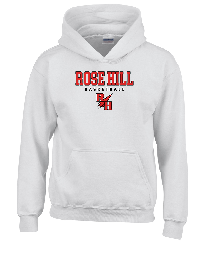 Rose Hill HS Basketball Block - Youth Hoodie