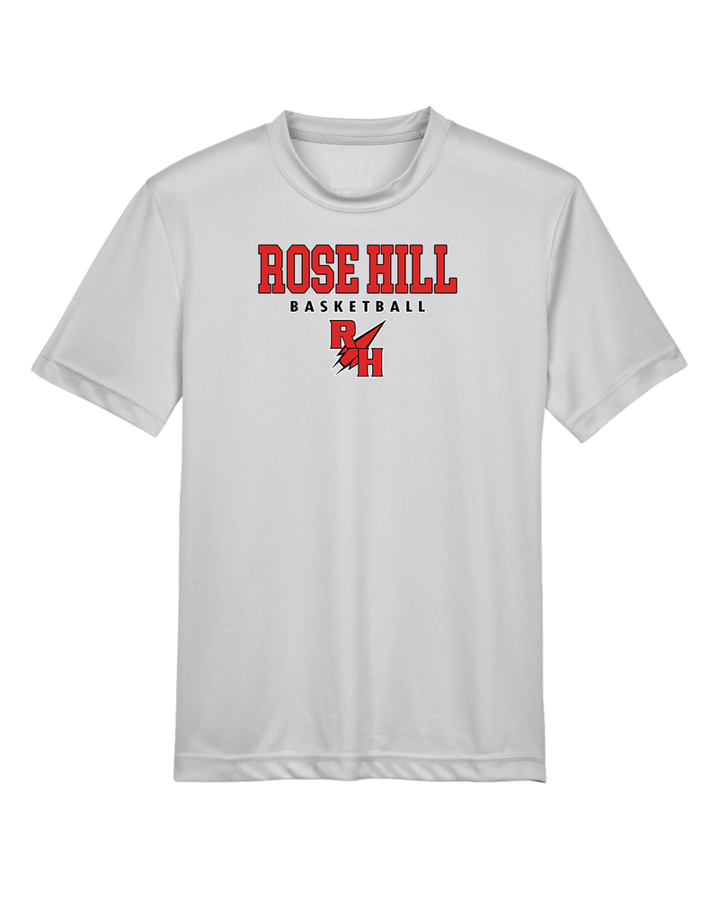 Rose Hill HS Basketball Block - Performance T-Shirt