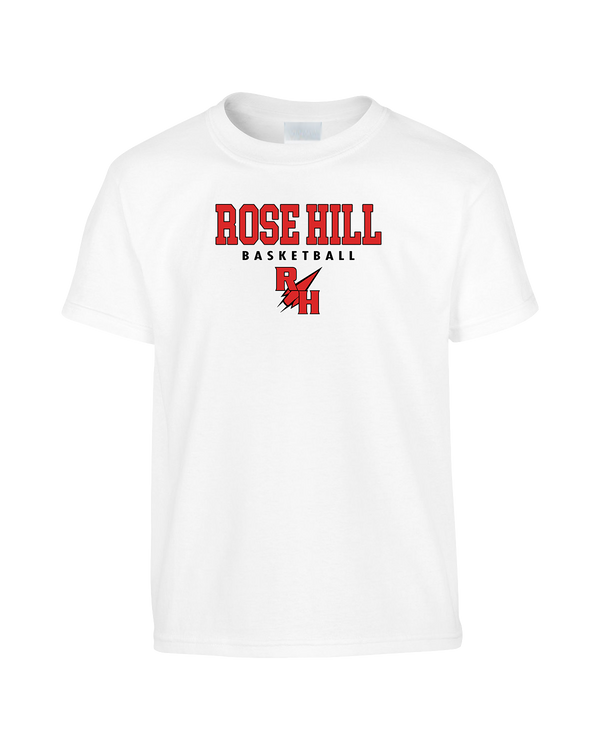 Rose Hill HS Basketball Block - Youth T-Shirt