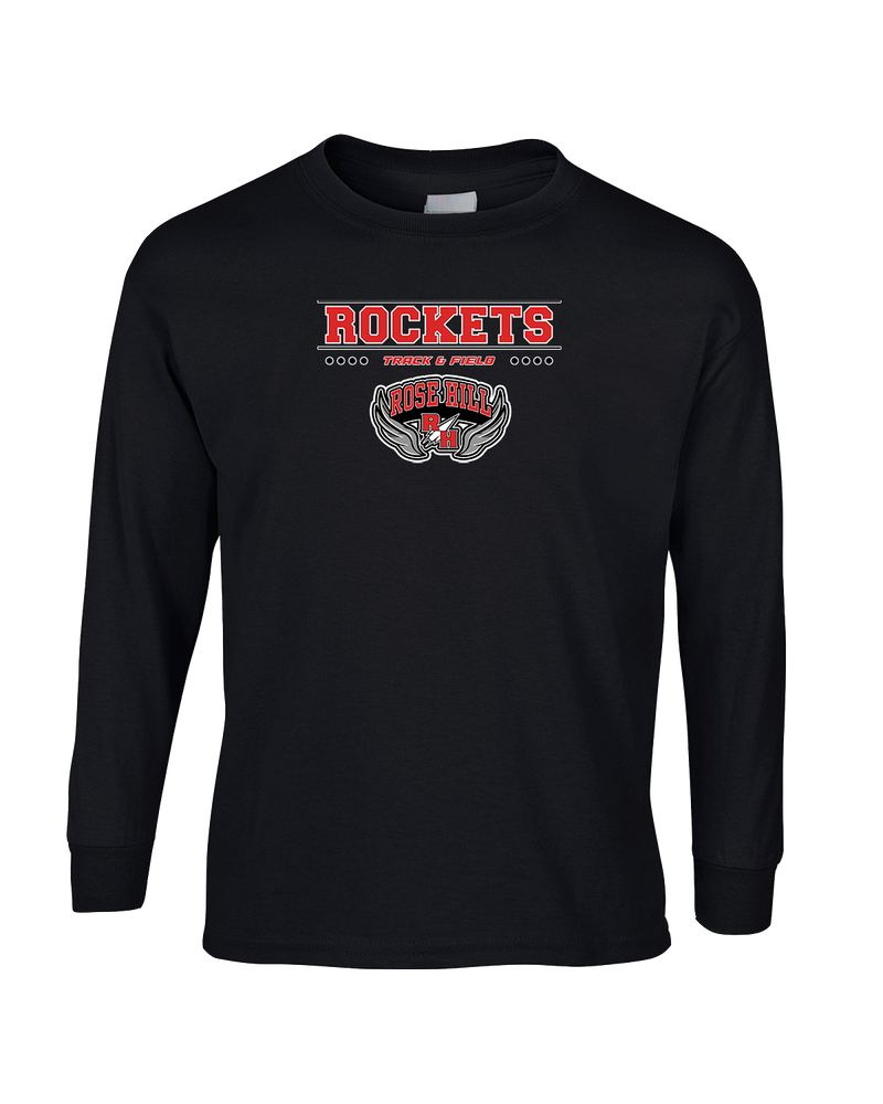 Rose Hill HS Track and Field Border - Mens Basic Cotton Long Sleeve