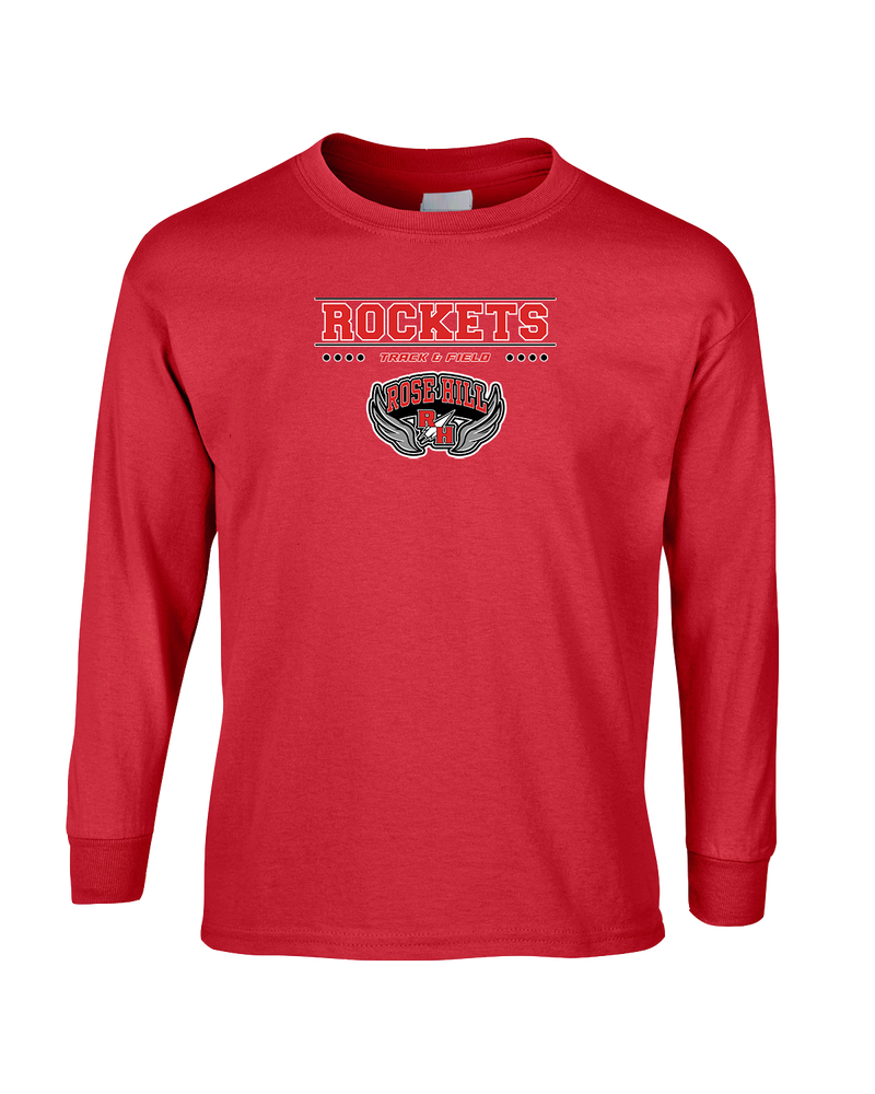 Rose Hill HS Track and Field Border - Mens Basic Cotton Long Sleeve