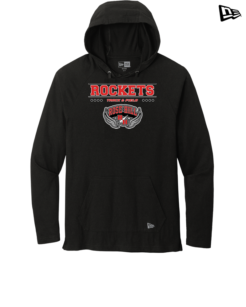 Rose Hill HS Track and Field Border - New Era Tri Blend Hoodie