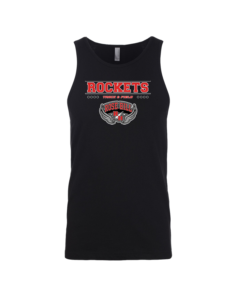 Rose Hill HS Track and Field Border - Mens Tank Top