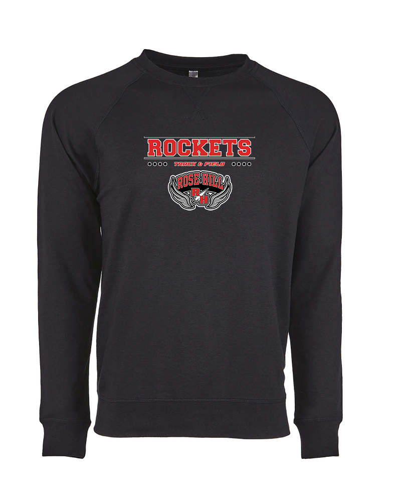 Rose Hill HS Track and Field Border - Crewneck Sweatshirt