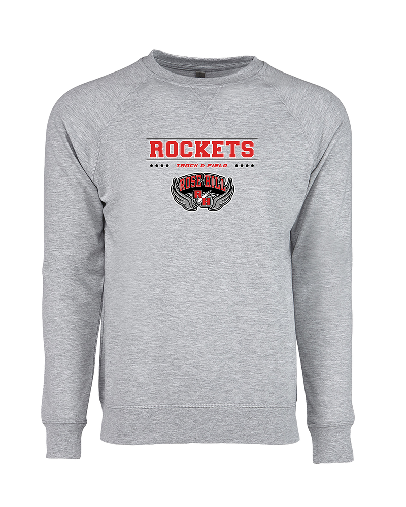 Rose Hill HS Track and Field Border - Crewneck Sweatshirt