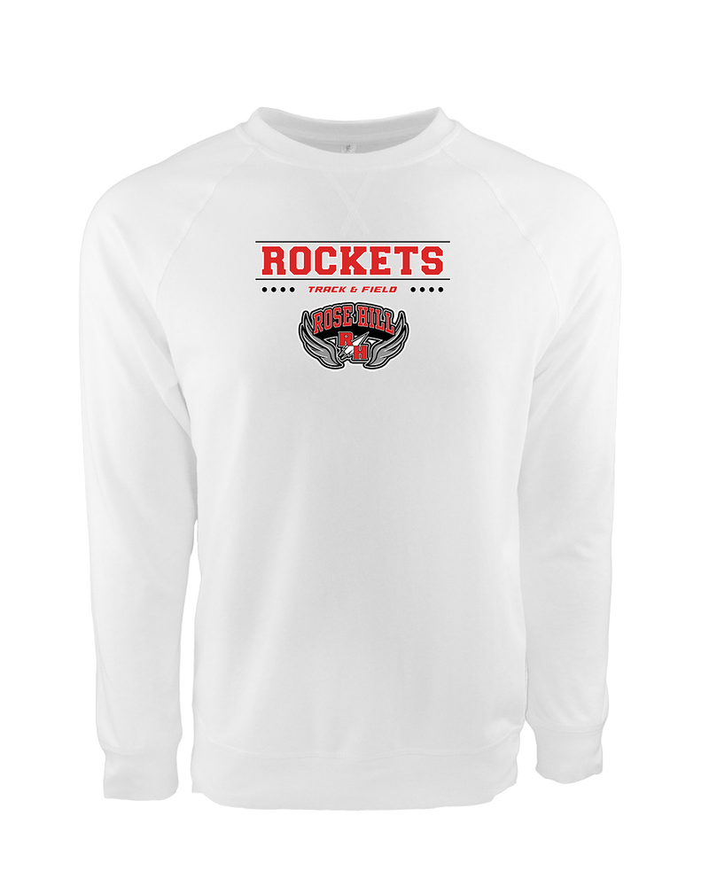 Rose Hill HS Track and Field Border - Crewneck Sweatshirt