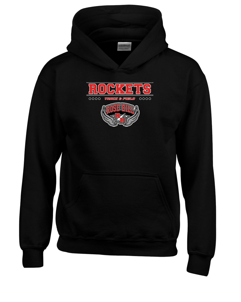 Rose Hill HS Track and Field Border - Cotton Hoodie