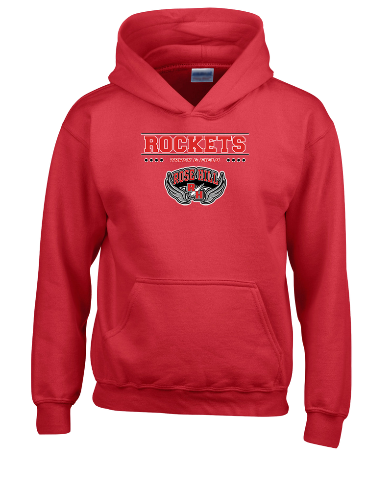 Rose Hill HS Track and Field Border - Cotton Hoodie