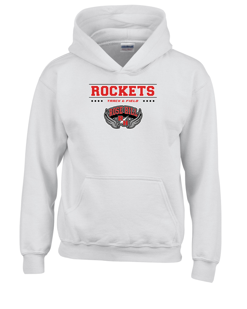 Rose Hill HS Track and Field Border - Cotton Hoodie