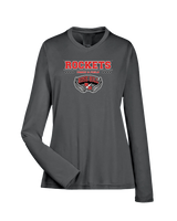 Rose Hill HS Track and Field Border - Womens Performance Long Sleeve