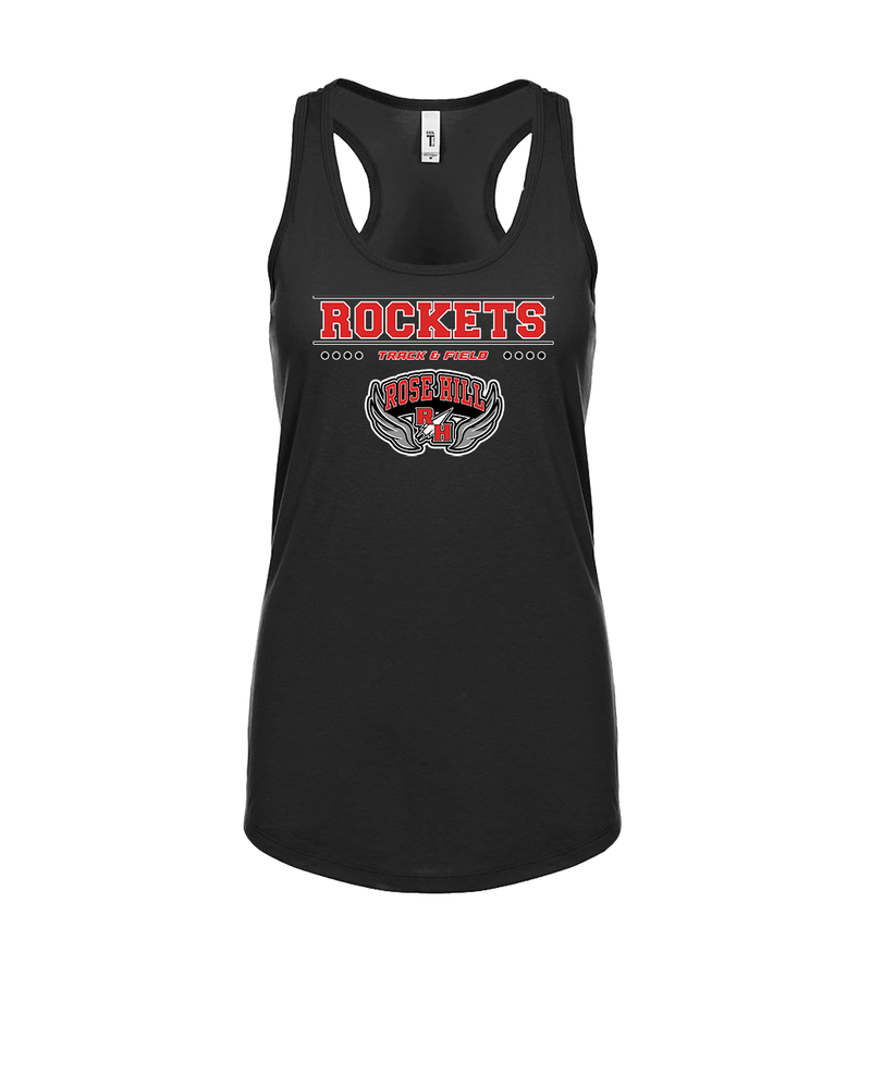 Rose Hill HS Track and Field Border - Womens Tank Top