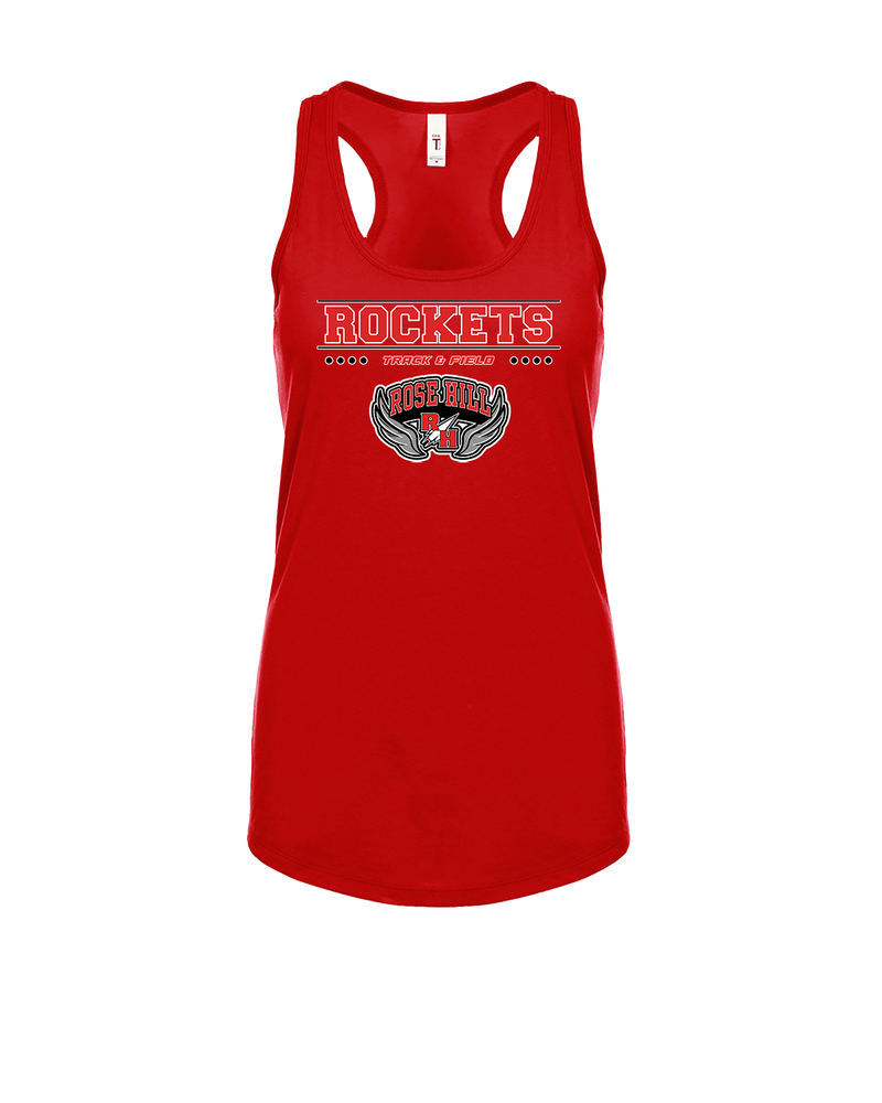 Rose Hill HS Track and Field Border - Womens Tank Top