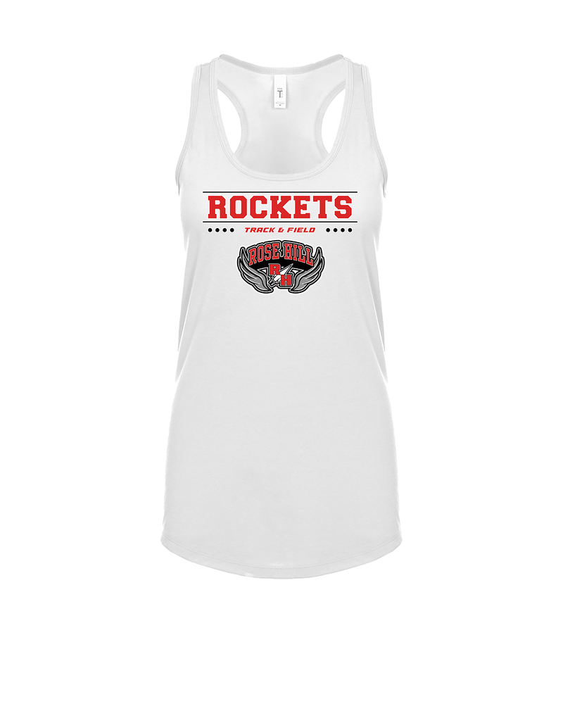 Rose Hill HS Track and Field Border - Womens Tank Top