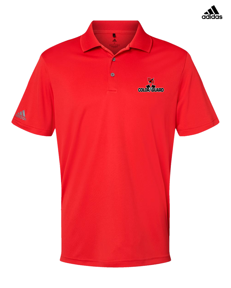 Rose Hill HS Color Guard Logo - Adidas Men's Performance Polo