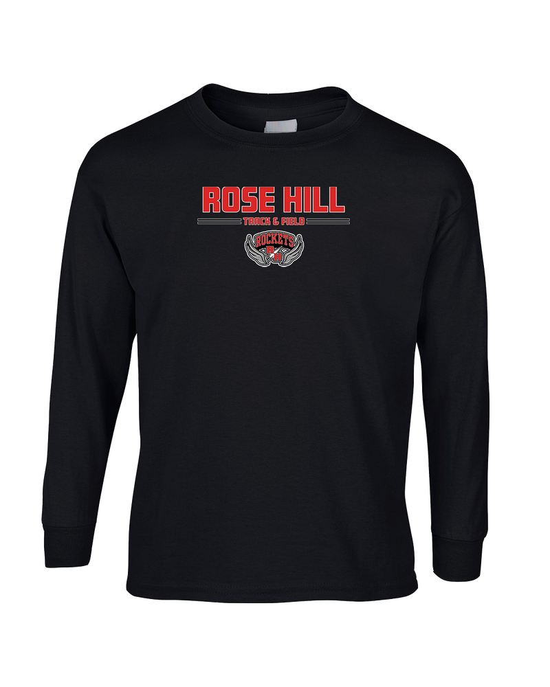 Rose Hill HS Track and Field Curve - Mens Basic Cotton Long Sleeve