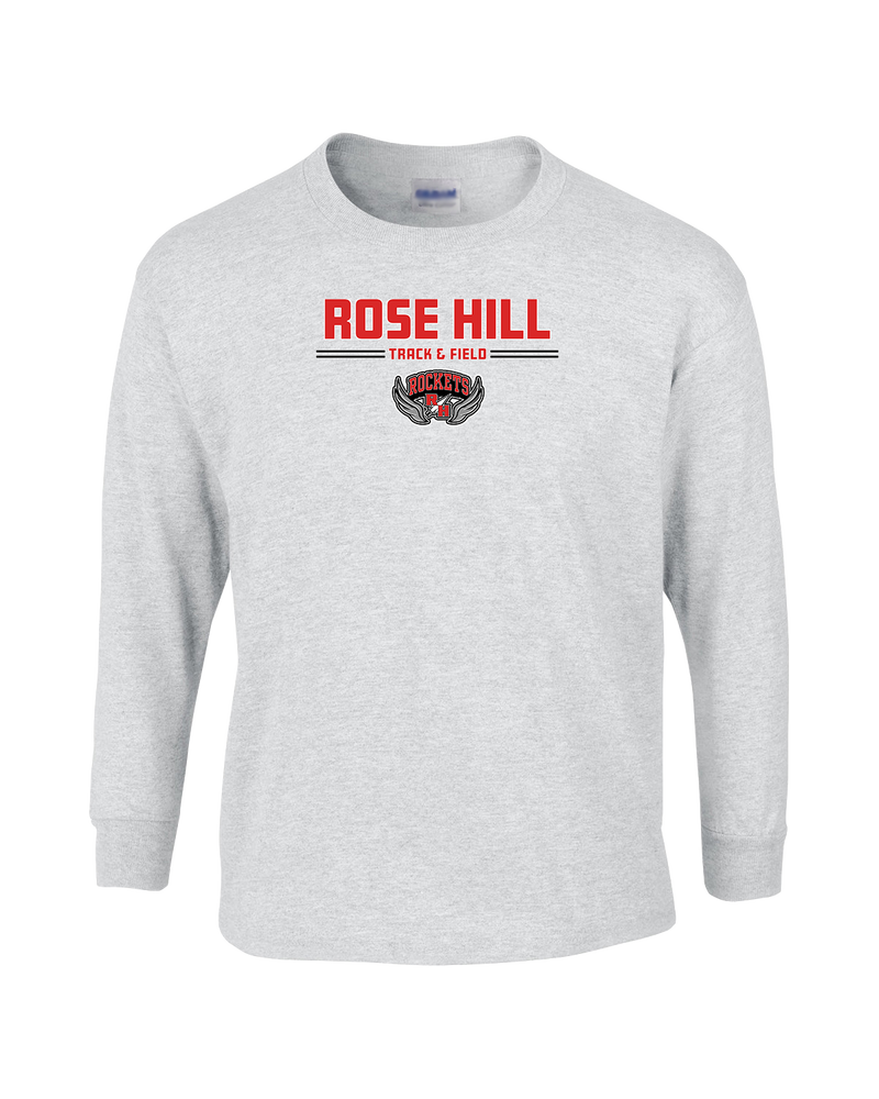 Rose Hill HS Track and Field Curve - Mens Basic Cotton Long Sleeve