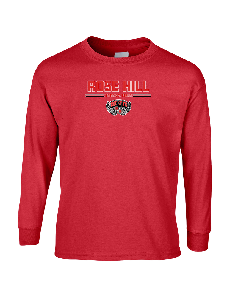 Rose Hill HS Track and Field Curve - Mens Basic Cotton Long Sleeve