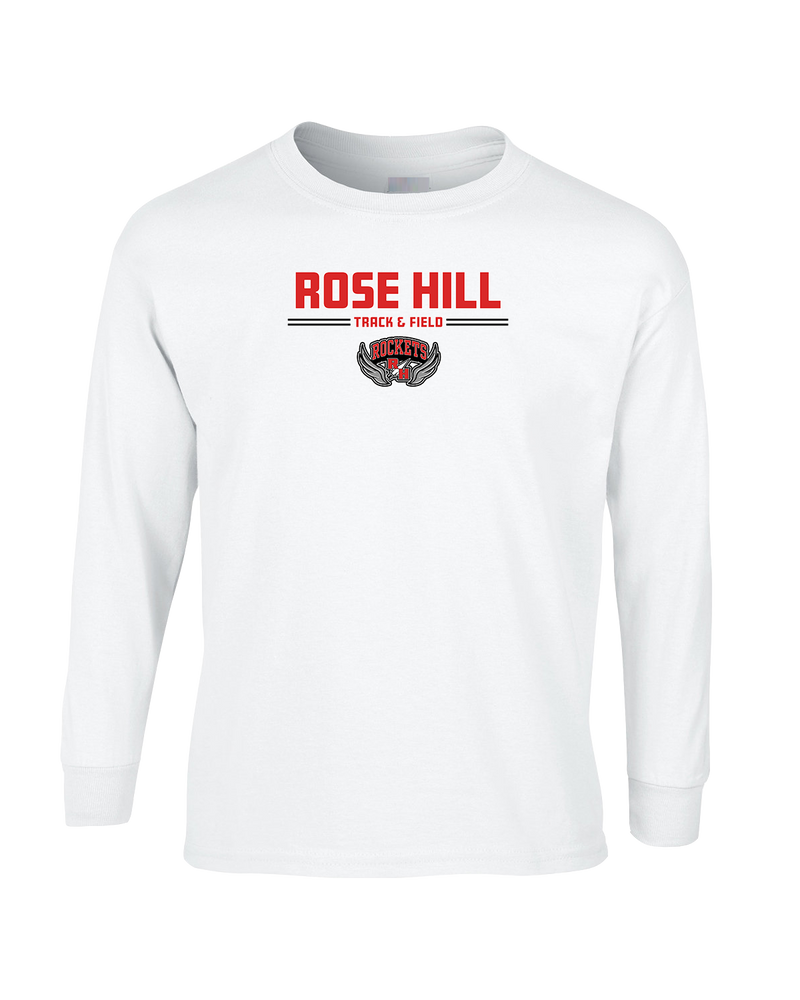 Rose Hill HS Track and Field Curve - Mens Basic Cotton Long Sleeve