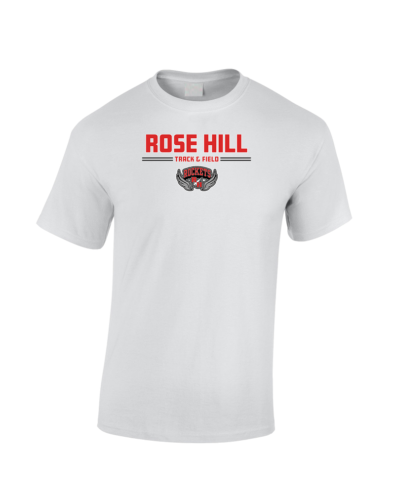 Rose Hill HS Track and Field Curve - Cotton T-Shirt