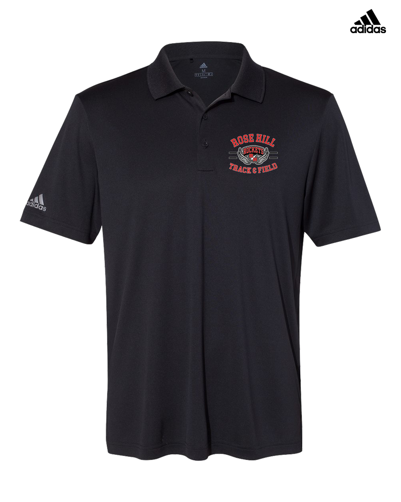 Rose Hill HS Track and Field Curve - Adidas Men's Performance Polo