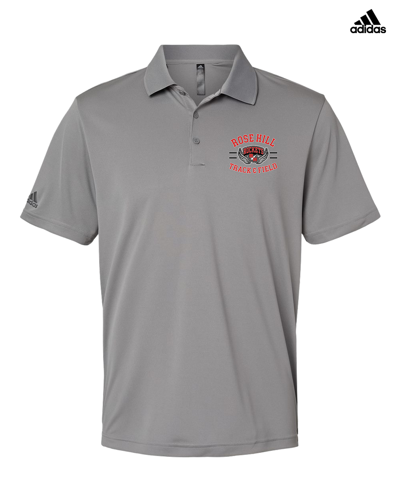 Rose Hill HS Track and Field Curve - Adidas Men's Performance Polo