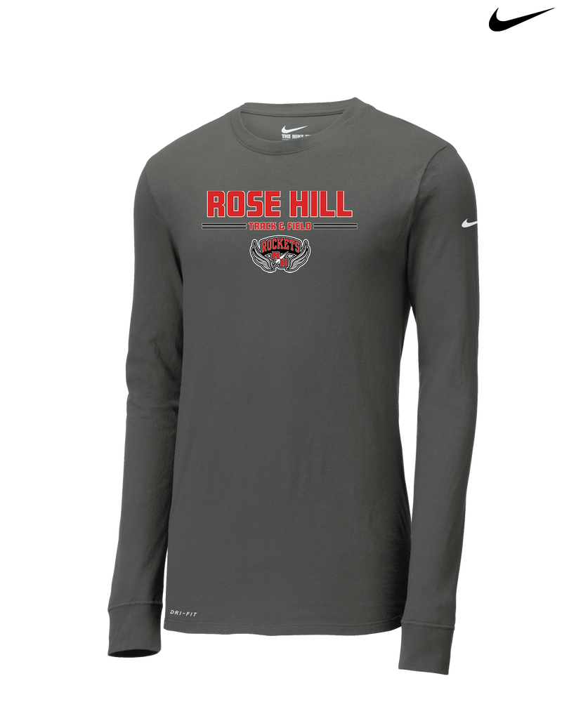 Rose Hill HS Track and Field Curve - Nike Dri-Fit Poly Long Sleeve