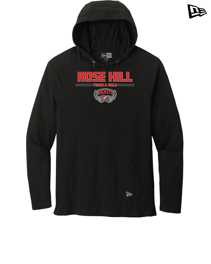 Rose Hill HS Track and Field Curve - New Era Tri Blend Hoodie