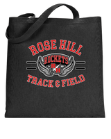 Rose Hill HS Track and Field Curve - Tote Bag