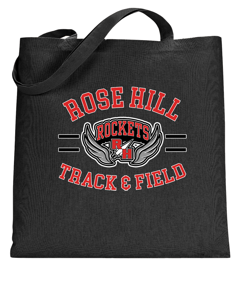 Rose Hill HS Track and Field Curve - Tote Bag