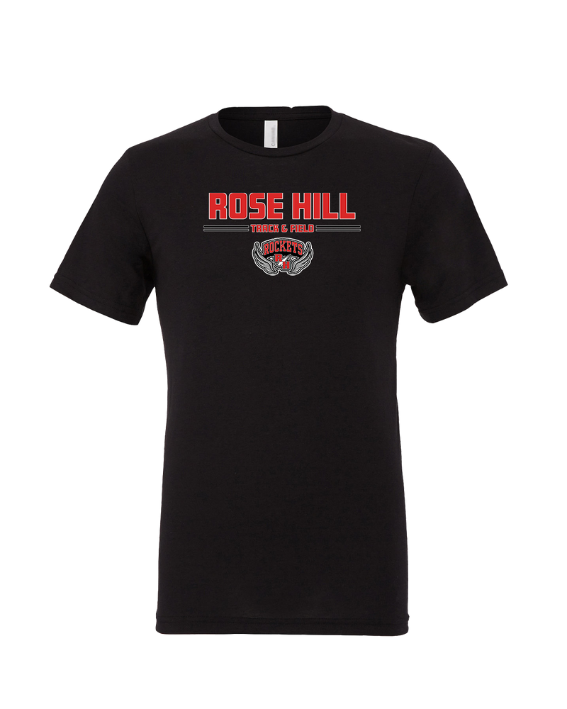 Rose Hill HS Track and Field Curve - Mens Tri Blend Shirt