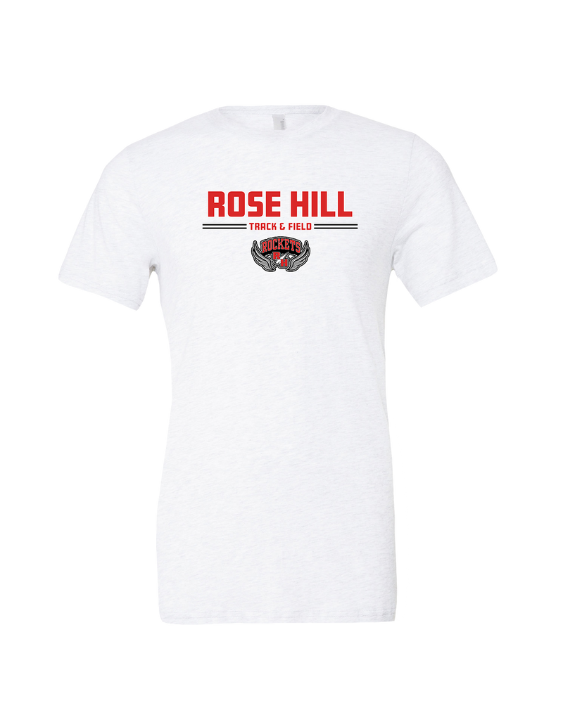 Rose Hill HS Track and Field Curve - Mens Tri Blend Shirt